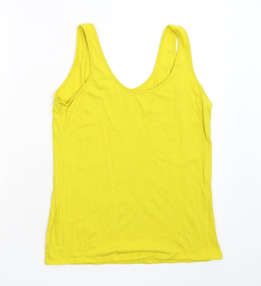 Primark Womens Yellow   Basic Tank Size 14