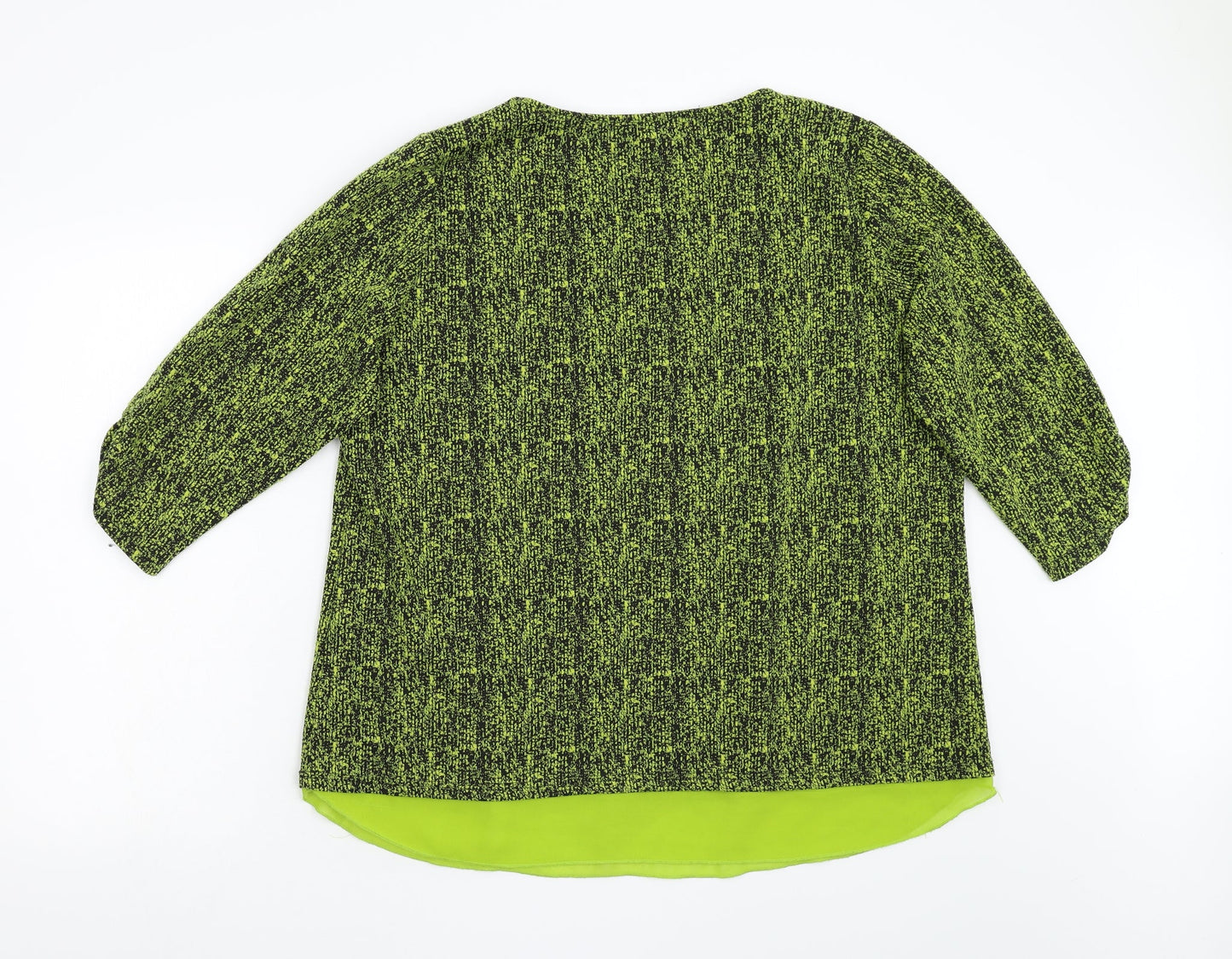 Womens UK Size 2XL Klass Green Pullover Jumper