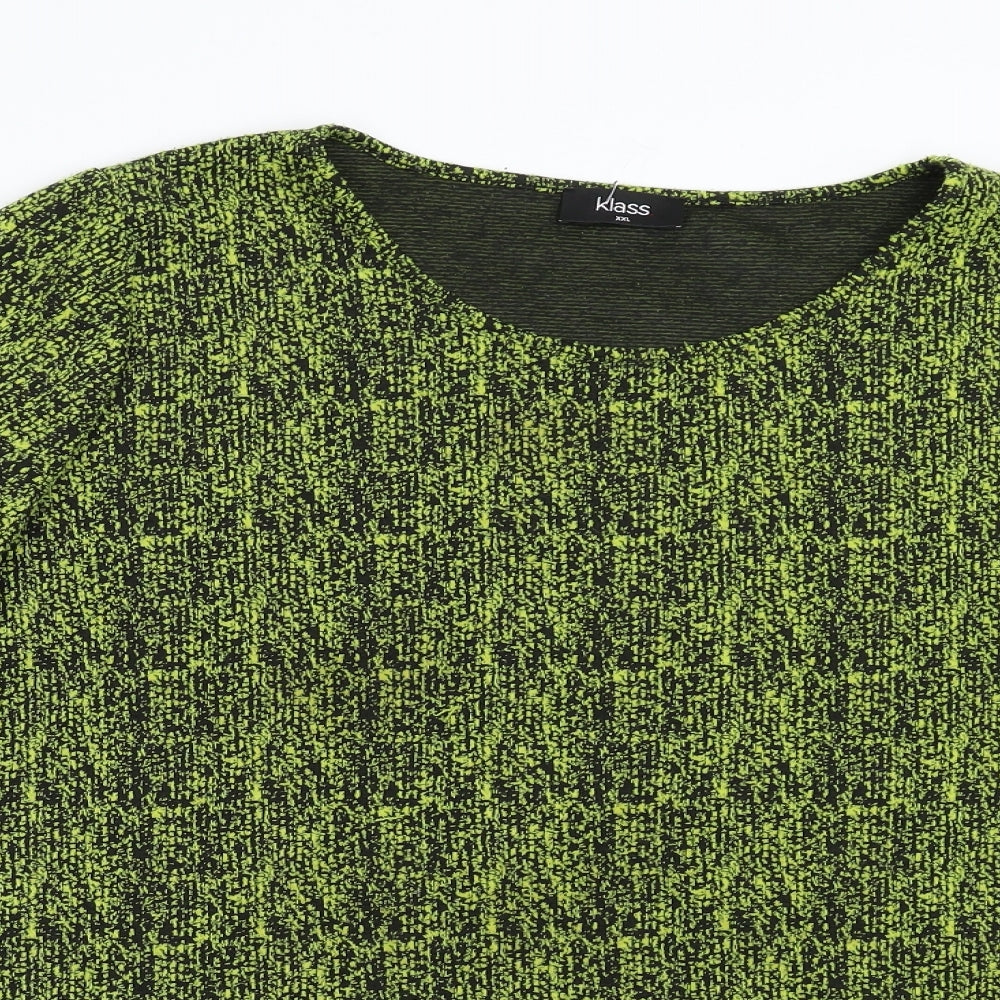 Womens UK Size 2XL Klass Green Pullover Jumper
