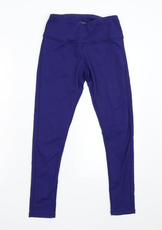 Queenieke Womens Blue   Cropped Leggings Size S L26 in