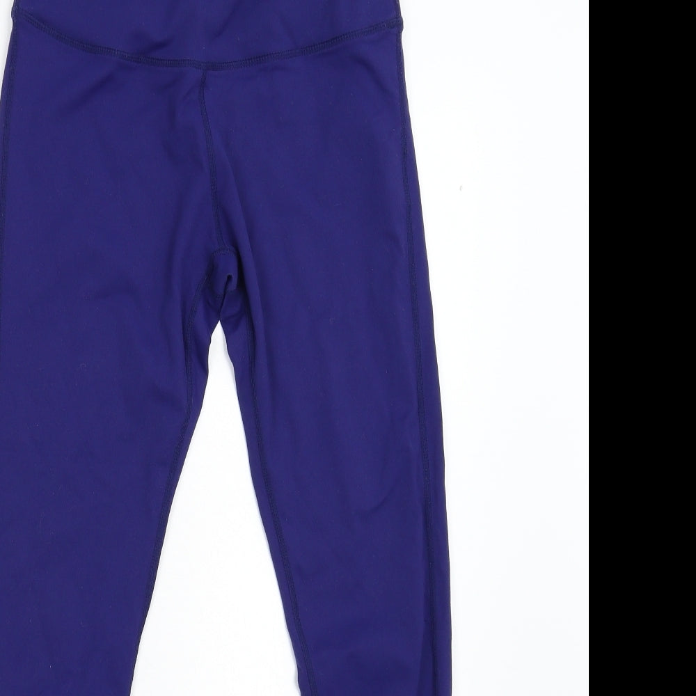 Queenieke Womens Blue   Cropped Leggings Size S L26 in