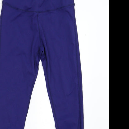 Queenieke Womens Blue   Cropped Leggings Size S L26 in