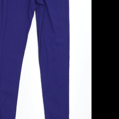 Queenieke Womens Blue   Cropped Leggings Size S L26 in