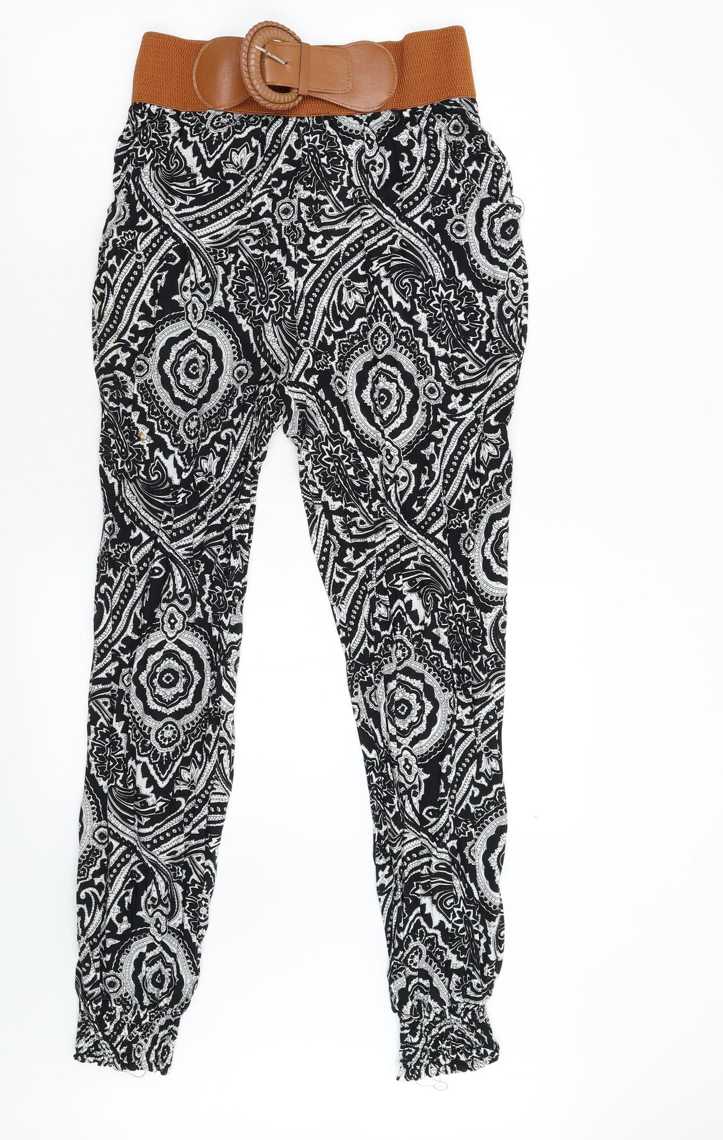 Lily & David Womens Multicoloured Geometric  Dress Pants Trousers Size 14 L30 in