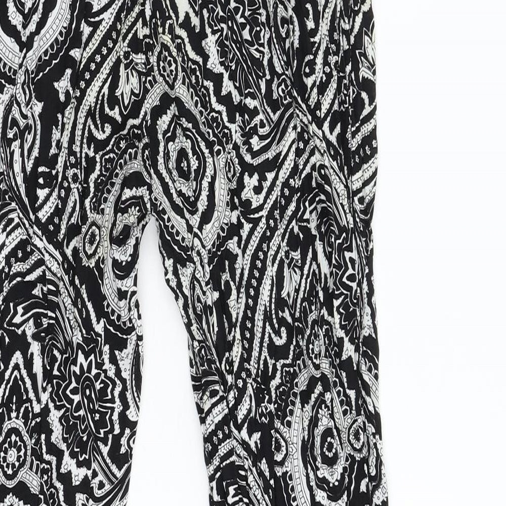 Lily & David Womens Multicoloured Geometric  Dress Pants Trousers Size 14 L30 in