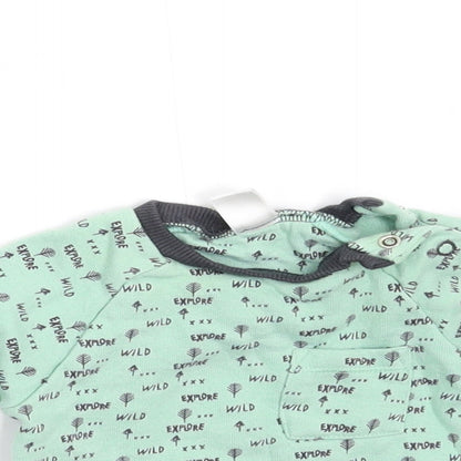 Mini Club Baby Green   Basic T-Shirt Size 0-3 Months