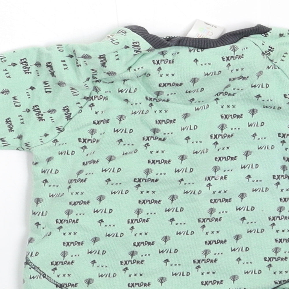 Mini Club Baby Green   Basic T-Shirt Size 0-3 Months