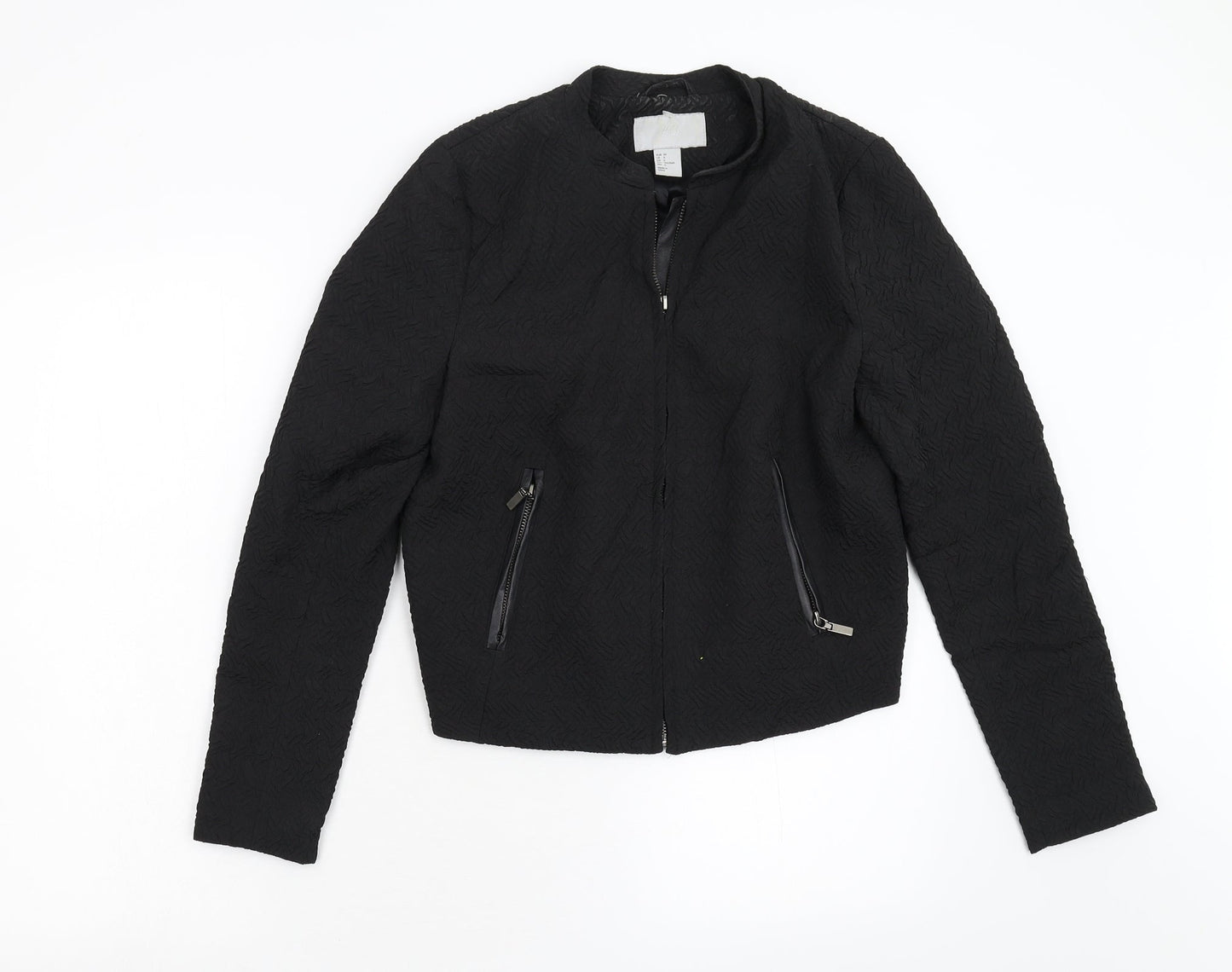 Womens UK Size 8 H&M Black Jacket