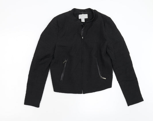 Womens UK Size 8 H&M Black Jacket