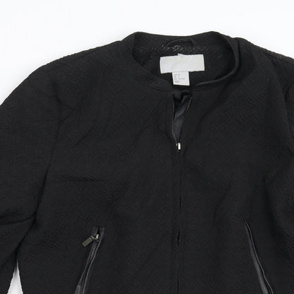 Womens UK Size 8 H&M Black Jacket