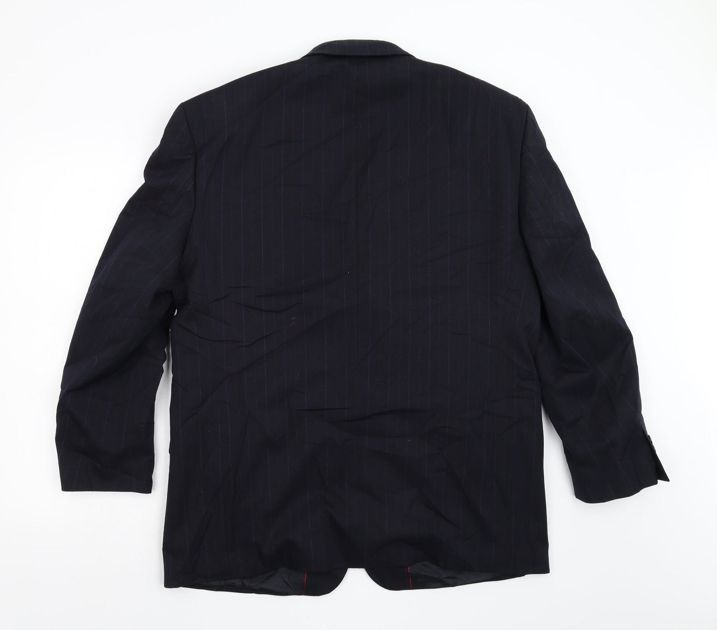 Daniel Dresscott Mens Blue Striped  Jacket Blazer Size 44
