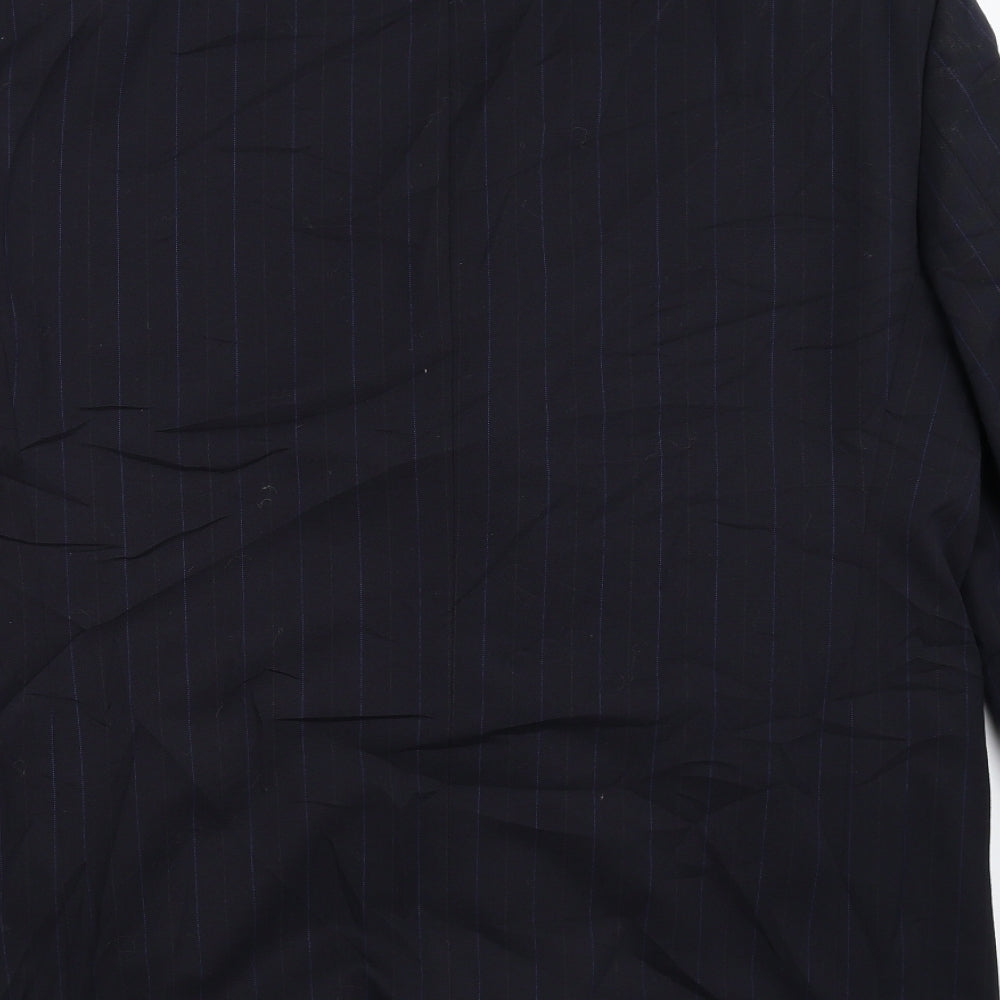 Daniel Dresscott Mens Blue Striped  Jacket Blazer Size 44