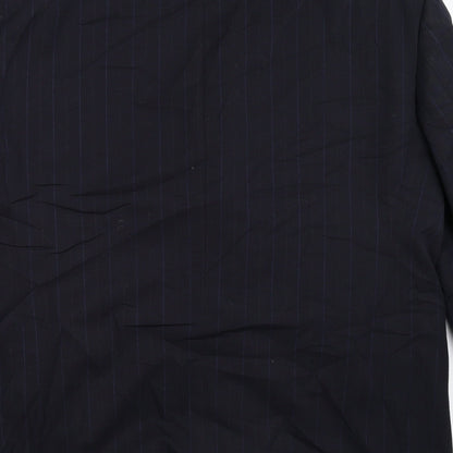 Daniel Dresscott Mens Blue Striped  Jacket Blazer Size 44