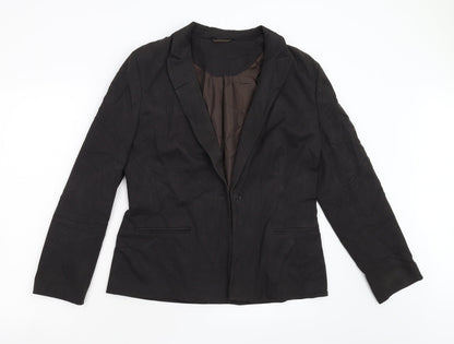 Principles Petite Womens Brown   Jacket Blazer Size 12