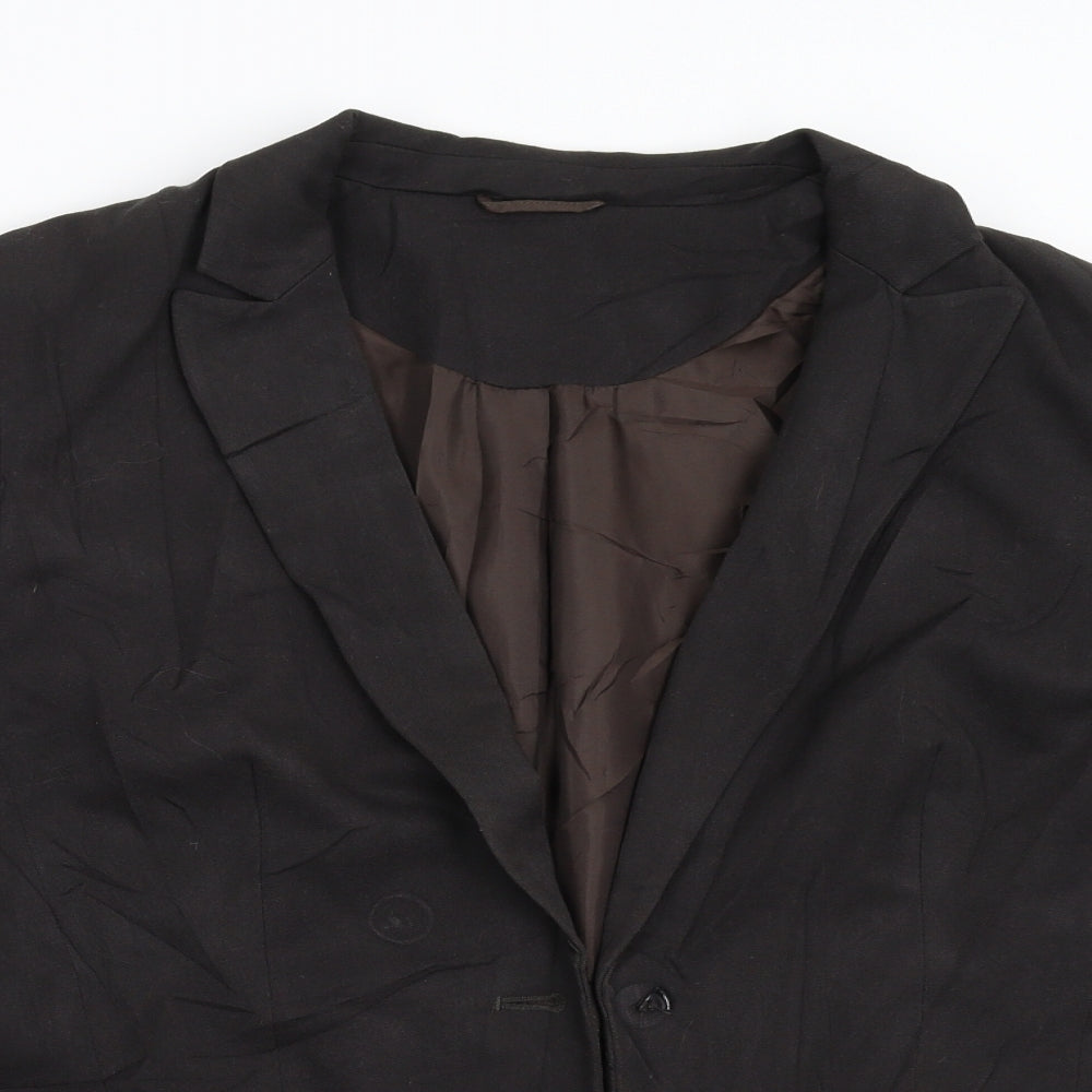Principles Petite Womens Brown   Jacket Blazer Size 12