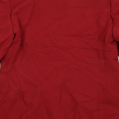 Classics Womens Red   Jacket Suit Jacket Size 14