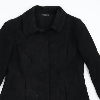 Womens UK Size 12 BM Black Overcoat