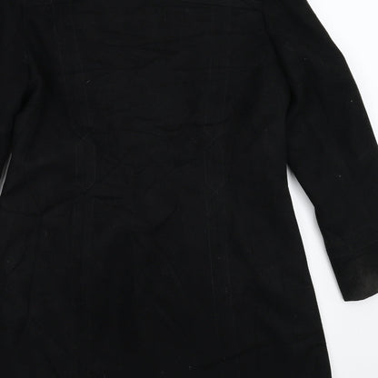 Womens UK Size 12 BM Black Overcoat