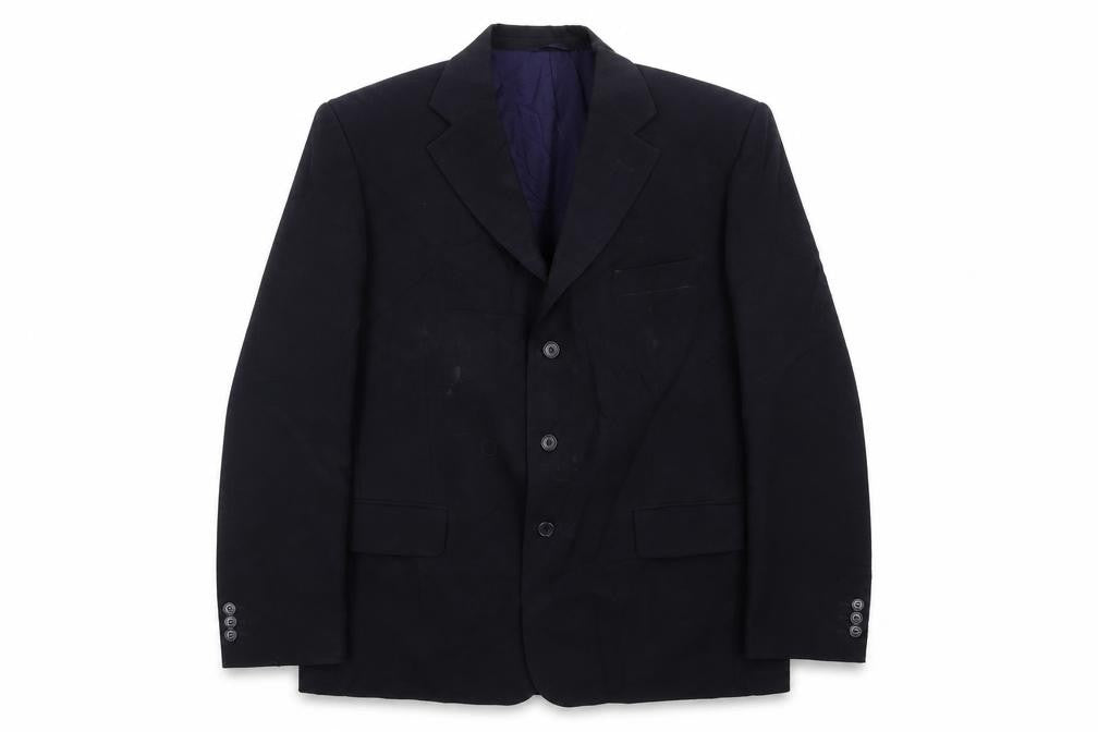 Mens UK Size 40 Essentials Regular Blue Suit Jacket