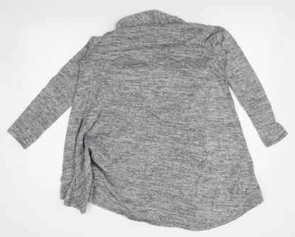izabel Womens Grey   Wrap Jumper Size 10
