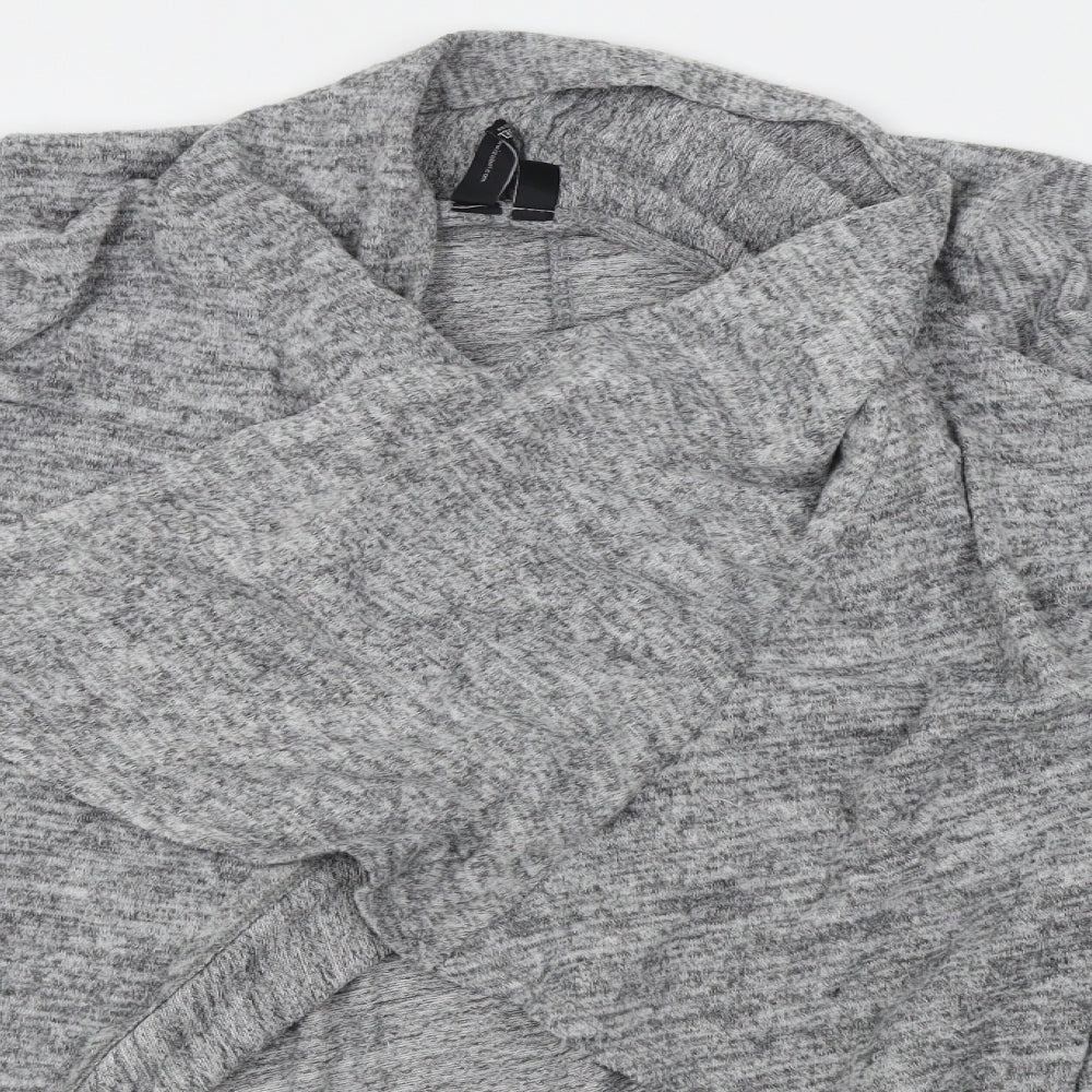 izabel Womens Grey   Wrap Jumper Size 10