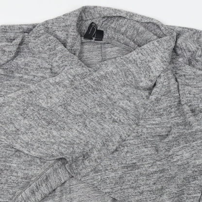 izabel Womens Grey   Wrap Jumper Size 10