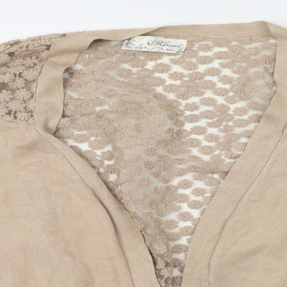 Mirumi Womens Beige   Cardigan Jumper Size M