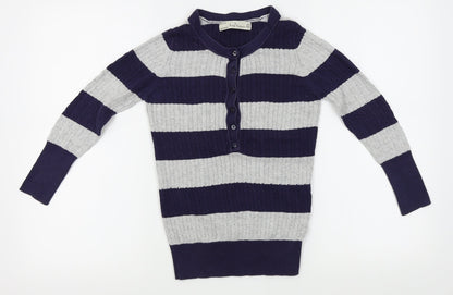 Womens UK Size M Knitwear Blue Cardigan Jumper