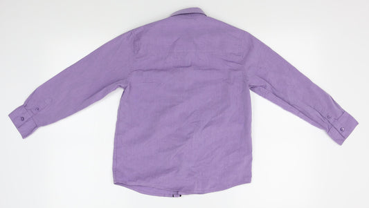 NEXT Mens Purple    Button-Up One Size