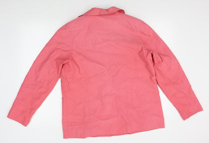 M&S Womens Pink   Jacket Blazer Size 16
