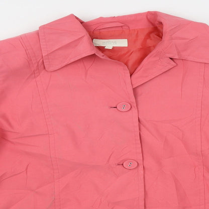 M&S Womens Pink   Jacket Blazer Size 16