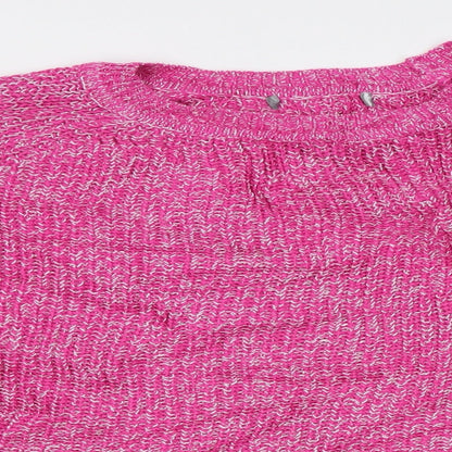 Nutmeg Womens Pink   Pullover Jumper Size 14