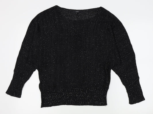 George Womens Black   Pullover Jumper Size S  - gems