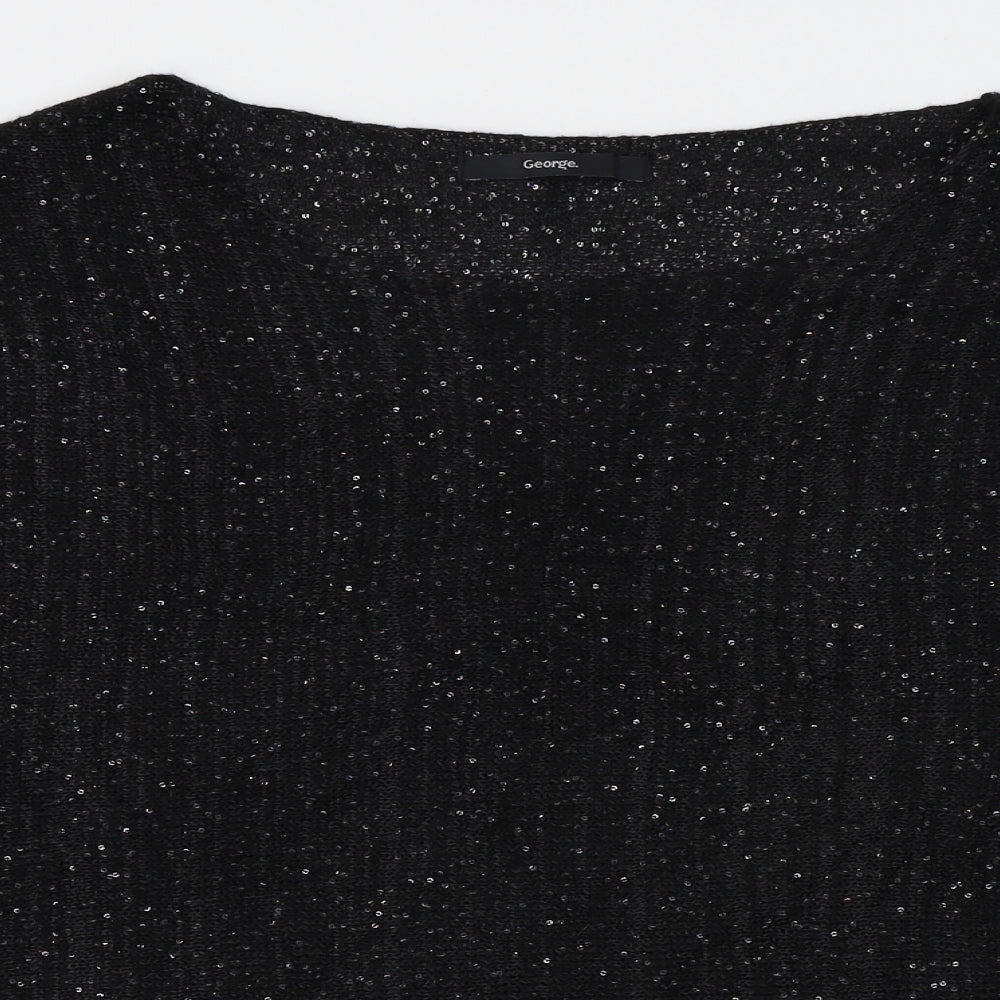 George Womens Black   Pullover Jumper Size S  - gems