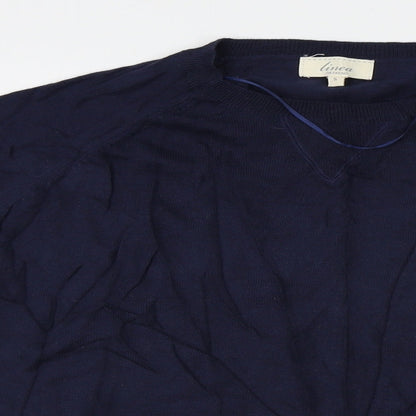 Linea Womens Blue   Pullover Jumper Size S