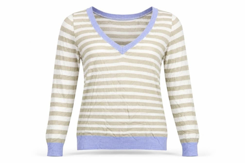 Womens UK Size XS Preworn White Pullover Jumper