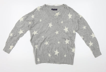 Womens UK Size M M&S Grey Pullover Jumper