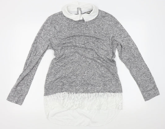 TU Womens Grey   Pullover Jumper Size 14