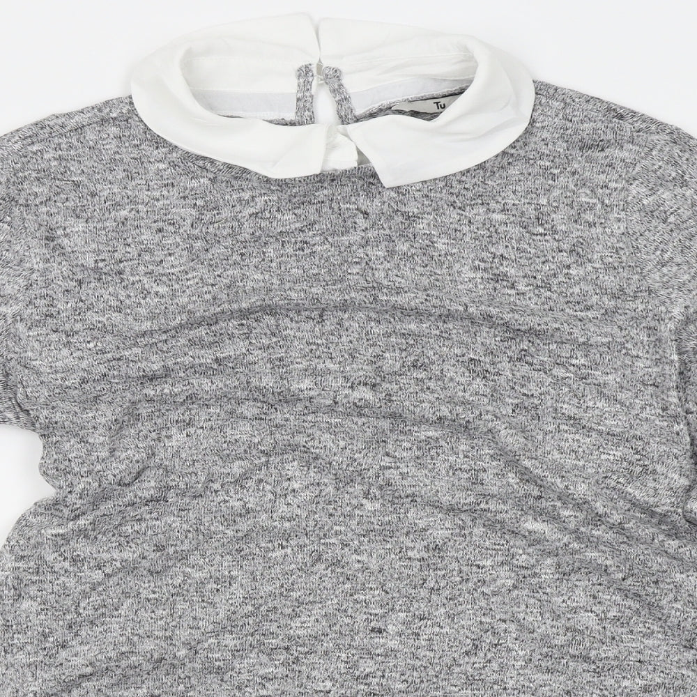 TU Womens Grey   Pullover Jumper Size 14