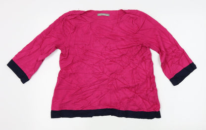 Womens UK Size 12 M&S Pink Pullover Jumper