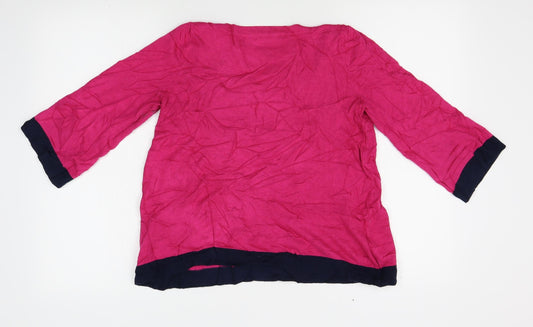 Womens UK Size 12 M&S Pink Pullover Jumper