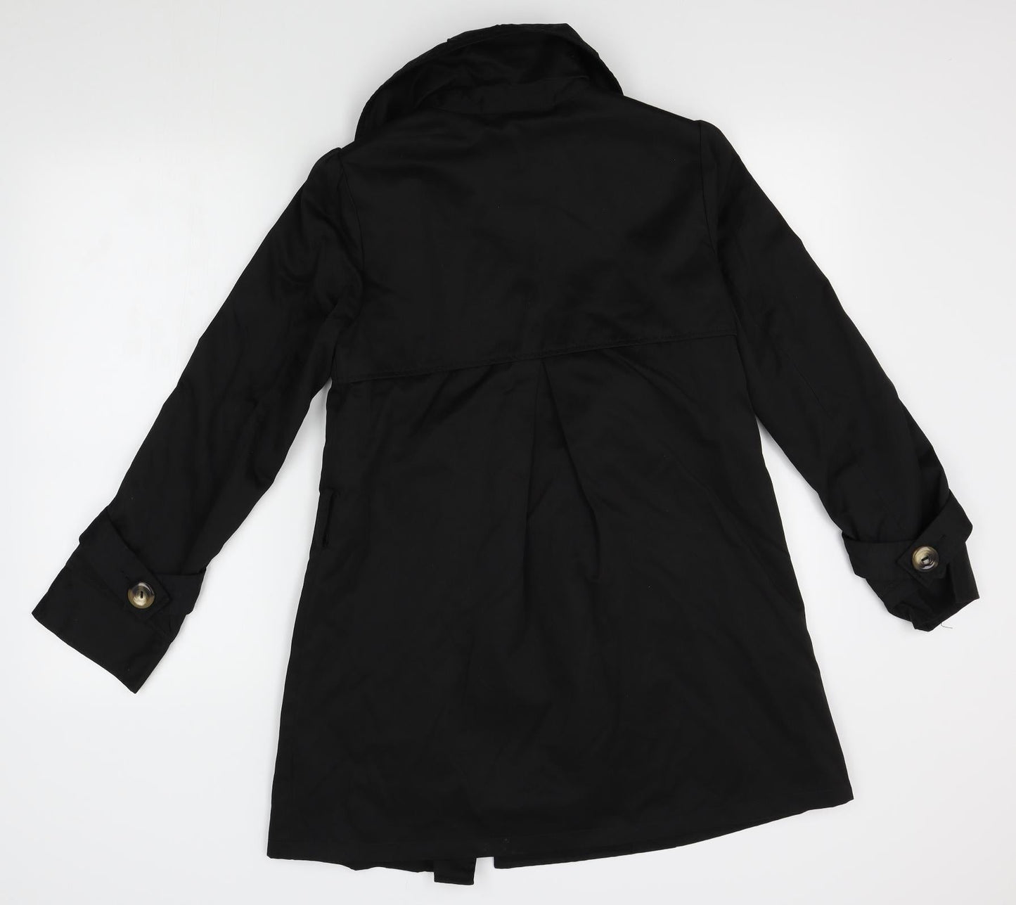 New Look Womens Black   Overcoat Coat Size 10