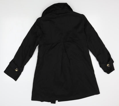 New Look Womens Black   Overcoat Coat Size 10