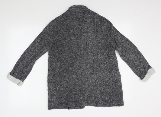 Womens UK Size 10 Topshop Grey Cardigan Jumper
