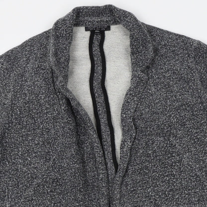 Womens UK Size 10 Topshop Grey Cardigan Jumper