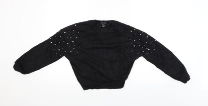 Womens UK Size 8 New Look Black Pullover Jumper