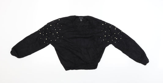 Womens UK Size 8 New Look Black Pullover Jumper