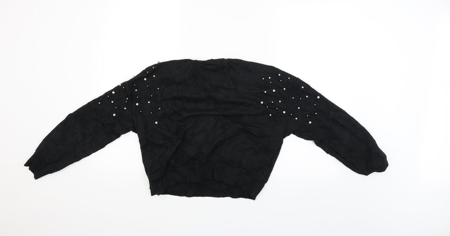 Womens UK Size 8 New Look Black Pullover Jumper