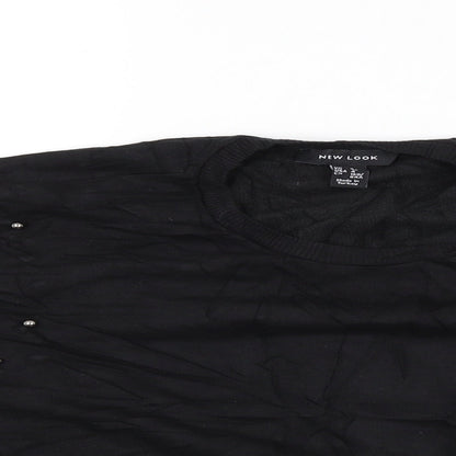 Womens UK Size 8 New Look Black Pullover Jumper