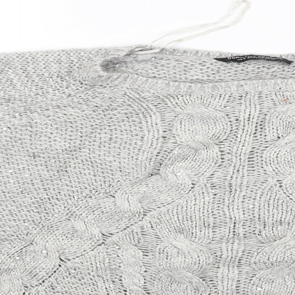 Dorothy Perkins Womens Grey   Pullover Jumper Size 12